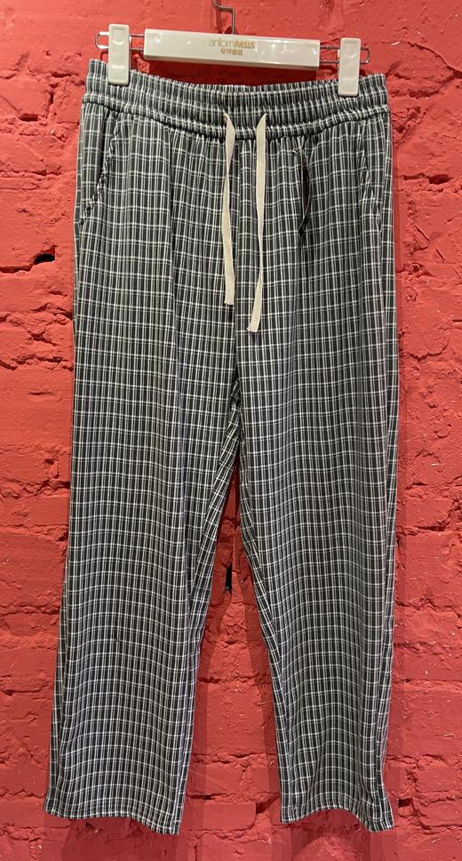 德绒格子长裤舒适透气简约大气12525972 商品图1