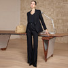 IWY/高端黑色西装套装女气质简约职场穿搭通勤阔腿裤职业装正装CP2736 商品缩略图1