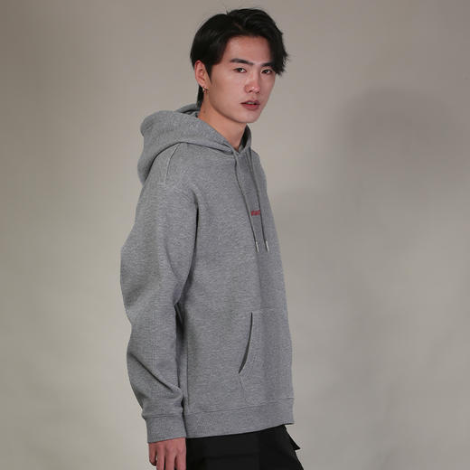 DRONKOO 2026 连帽前中后幅撞色字母微阔中厚卫衣 商品图2