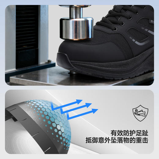 蓝鸥盾新款防静电防滑SRC防砸防刺4.0凯夫拉四季款实心MD底低帮 商品图10