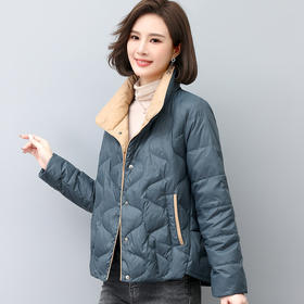 丁摩 大码宽松短款羽绒服女冬装新款90白鸭绒羽绒外套5ZF-363199