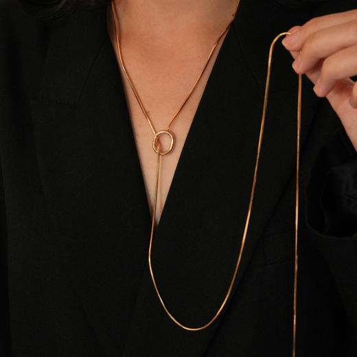 Garden of Eden 伊甸园系列 | 藤蔓圆环蛇骨链 商品图7