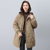 丁摩 中长款加绒棉服女冬季新款宽松加厚保暖棉衣5ZF-6708 商品缩略图1