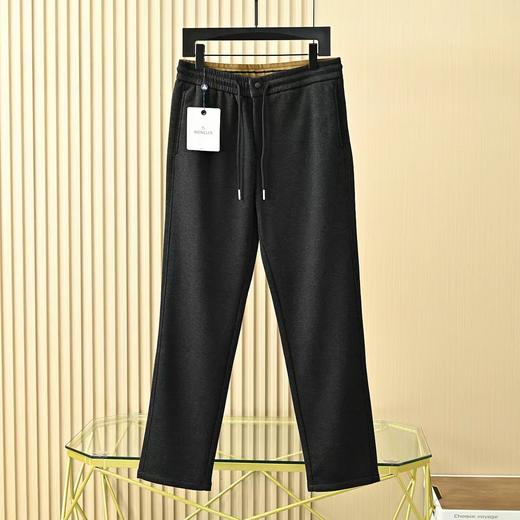 蒙口2025冬季男士高端含羊毛加厚毛呢休闲直筒休闲裤 商品图2