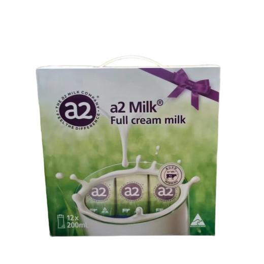 A2全脂纯牛奶 200ml*12/箱 商品图0
