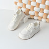 经典鲨2026年春季专柜新品牛皮革韩版系带透气小白鞋板鞋女KW279-617011 商品缩略图3