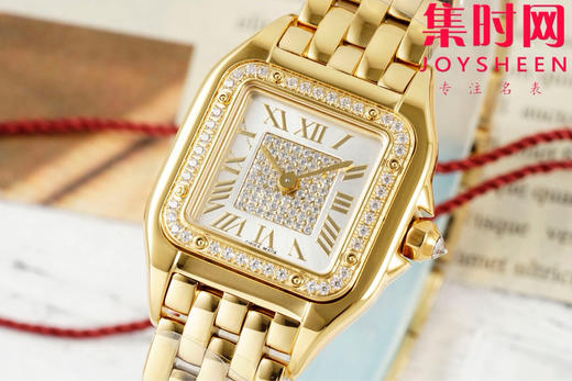 AF卡地亚猎豹系列 PANTHERE猎豹满钻面 满天星 女士腕表 小号表盘尺寸：22×30.3mm 商品图2