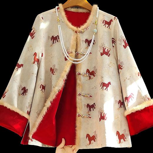 丁摩 新中式双面穿夹棉外套女设计感冬季洋气休闲棉服棉衣5ZF-ZG351 商品图2