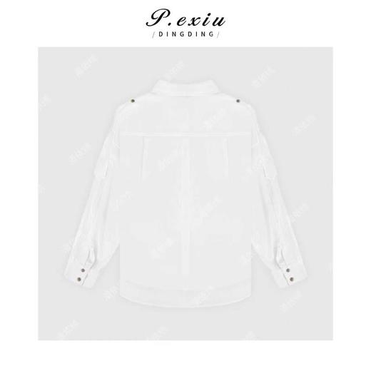 气质高级感宽松卷边袖翻领衬衫 H2560 商品图1