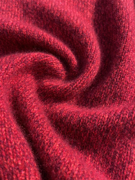 125-5排他性独家圆正 小禾 新春系列 重磅合股羊绒 连帽针织罩衫 我穿L 商品图13