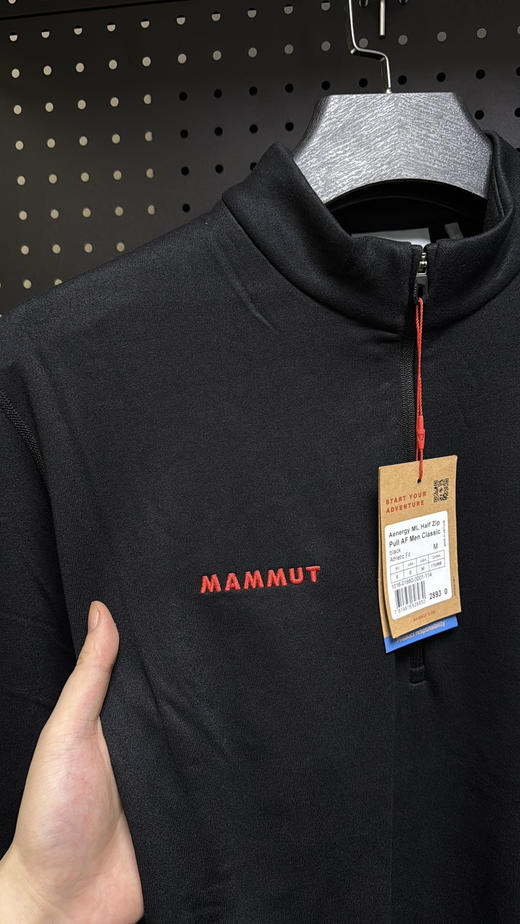 原单正品猛犸象（MAMMUT）AenergyLogo胶囊系列款抓绒保暖长袖 ML Half Zip抓绒衣，S-XL 商品图3