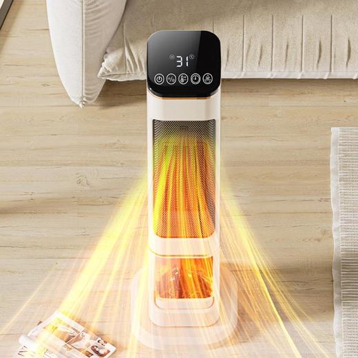 家用语音取暖机电暖器取暖器节能3D仿真火焰遥控立式加热器暖塔 商品图3