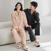 丁摩 睡衣情侣海岛绒秋冬加绒加厚保暖珊瑚绒简约高级感家居服套装5ZF-8852 商品缩略图0