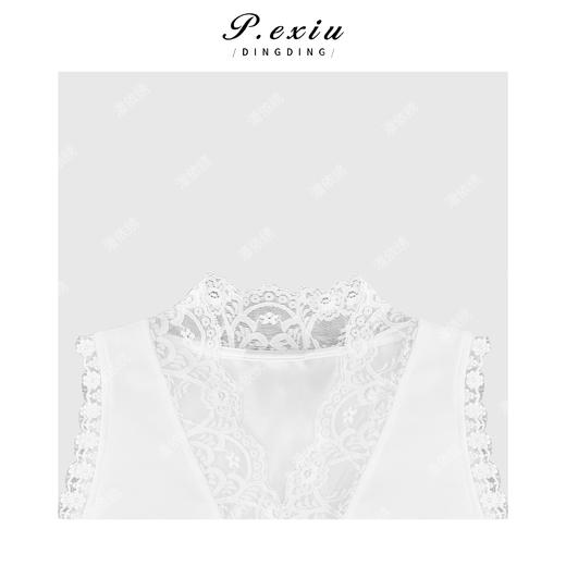 04-1潘依绣丁丁宠粉气质小V领蕾丝打底背心 Q45003 商品图2