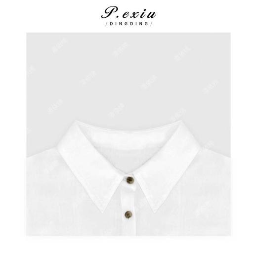 气质高级感宽松卷边袖翻领衬衫 H2560 商品图2