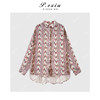 【花野缤纷】亚麻小众复古港风廓形长袖衬衫W-63122 商品缩略图1