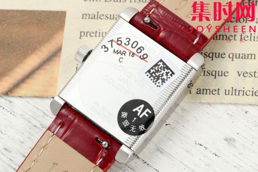 AF浪琴新款迷你黛绰维纳系列 方形女士腕表 优雅问世，开启崭新篇章！
表盘尺寸：21.50毫米x 29.00毫米 商品图5