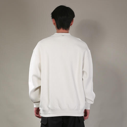 DRONKOO 2026 圆领领袖下摆双层前双排字母微阔中厚卫衣 商品图4