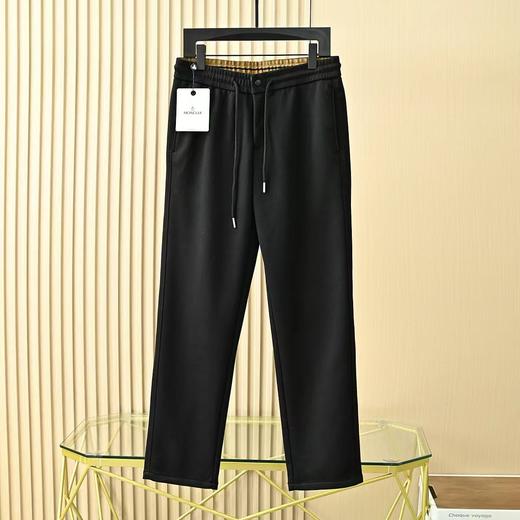 蒙口2025冬季男士高端含羊毛加厚毛呢休闲直筒休闲裤 商品图3