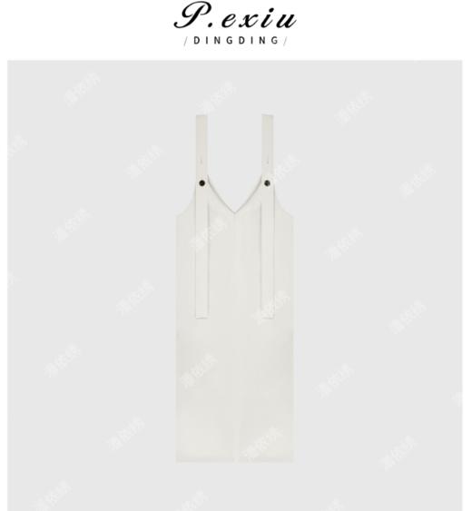 04-3潘依绣丁丁宠粉韩系宽松减龄休闲工装风简约背带连衣裙 Q5106 商品图0