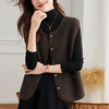 丁摩圆领开衫马甲女春秋装新款韩版百搭高级感针织马甲5ZF-1266 商品缩略图1