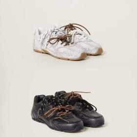 MIU-SH 530擦色牛皮运动鞋