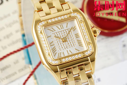 AF卡地亚猎豹系列 PANTHERE猎豹满钻面 满天星 女士腕表 小号表盘尺寸：22×30.3mm 商品图1