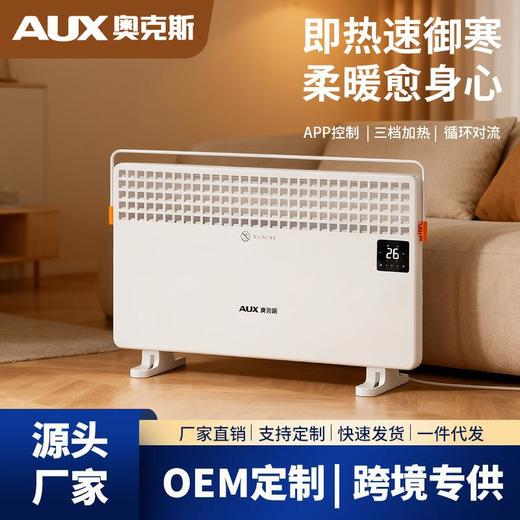 奥克斯家用取暖器暖风机电暖气省电速热对流式静音卧室电暖器 商品图0
