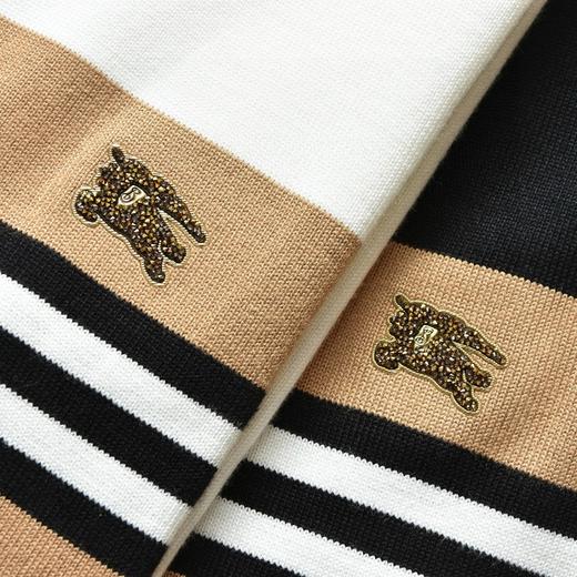 巴宝莉2026秋冬季男士新款圆领拼色条纹针织打底毛衣 商品图7