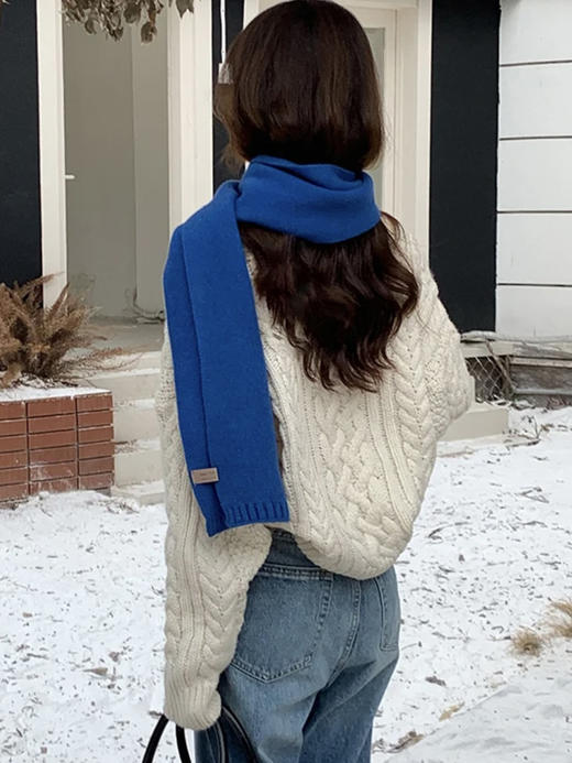 【百图lulu好物】【韩式氛围感围巾】100%羊毛围巾 商品图8