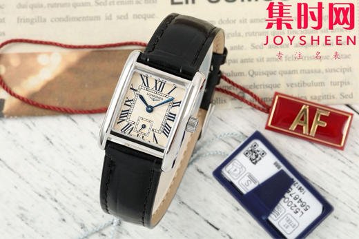 AF浪琴新款迷你黛绰维纳系列 方形女士腕表 优雅问世，开启崭新篇章！
表盘尺寸：21.50毫米x 29.00毫米 商品图0