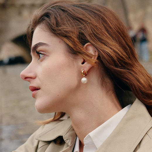 【吴佳怡同款】Lagomist拿铁系列 | 金/银牛奶耳环 商品图3