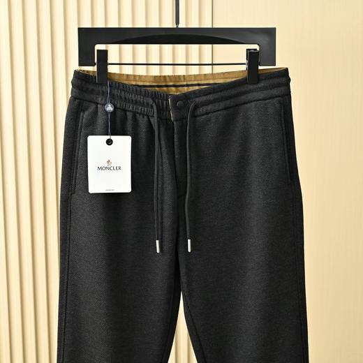 蒙口2025冬季男士高端含羊毛加厚毛呢休闲直筒休闲裤 商品图7