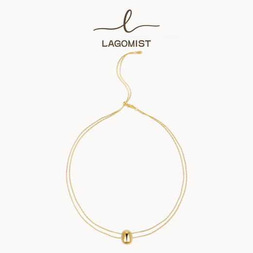 【秦岚&于文文&万妮达&刘孜同款】Lagomist拿铁系列 | 金/银咖啡豆项链 商品图0