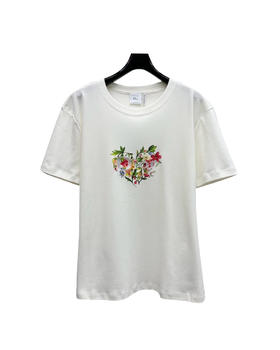女款印花刺绣短袖T恤ba010