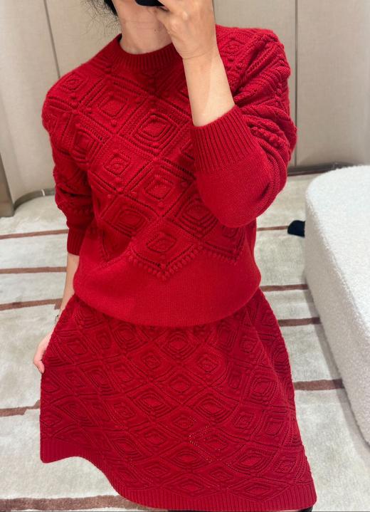 女款滑雪系列提花羊绒半裙 可配套装ho015 商品图2