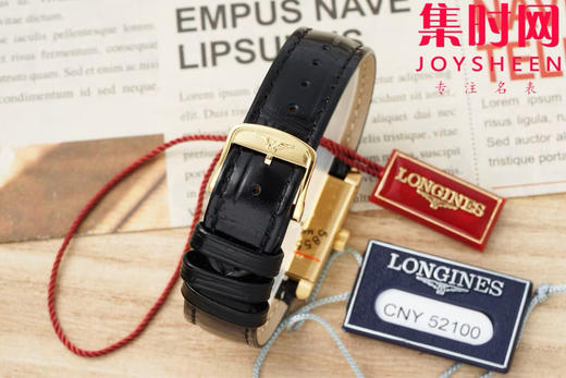 AF浪琴新款迷你黛绰维纳系列 方形女士腕表 优雅问世，开启崭新篇章！
表盘尺寸：21.50毫米x 29.00毫米 商品图8