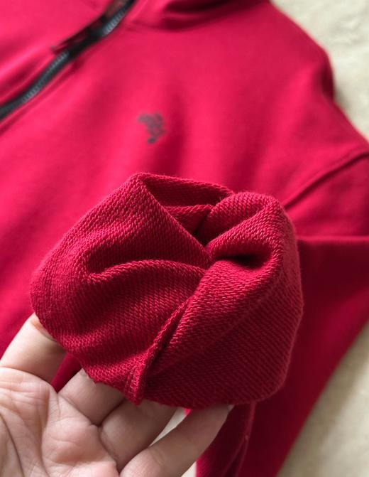 雅y同款红色休闲短款半拉链松弛感运动卫衣 商品图14