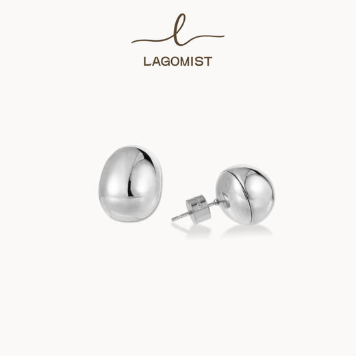 【于文文同款】Lagomist拿铁系列 | 金/银咖啡豆耳钉 商品图1