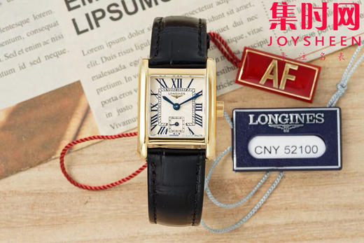 AF浪琴新款迷你黛绰维纳系列 方形女士腕表 优雅问世，开启崭新篇章！
表盘尺寸：21.50毫米x 29.00毫米 商品图0