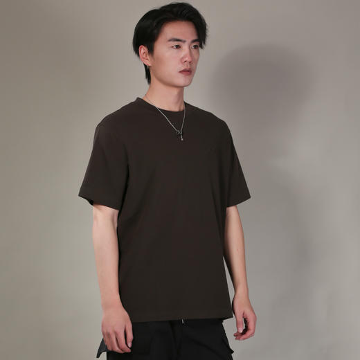 DRONKOO 2026 圆领左胸NO1刺绣修身短袖T恤 商品图3