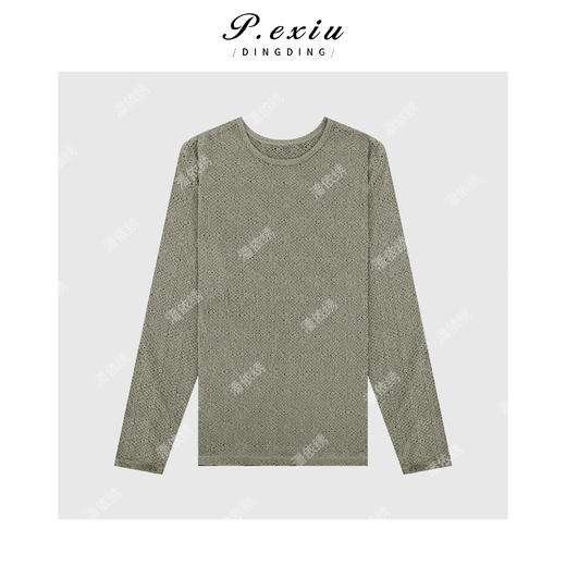 04-6潘依绣丁丁宠粉气质高级蕾丝打底衫长袖上衣Q8545 商品图0
