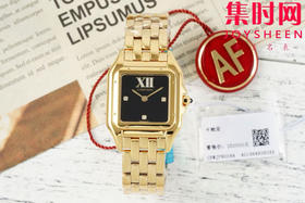 AF卡地亚猎豹系列 PANTHERE猎豹新字面 女士腕表 中号表盘尺寸：26.7×36.5mm