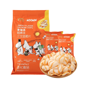 麦德龙 麦臻选Moomin烟熏味三味脆片 36三文鱼