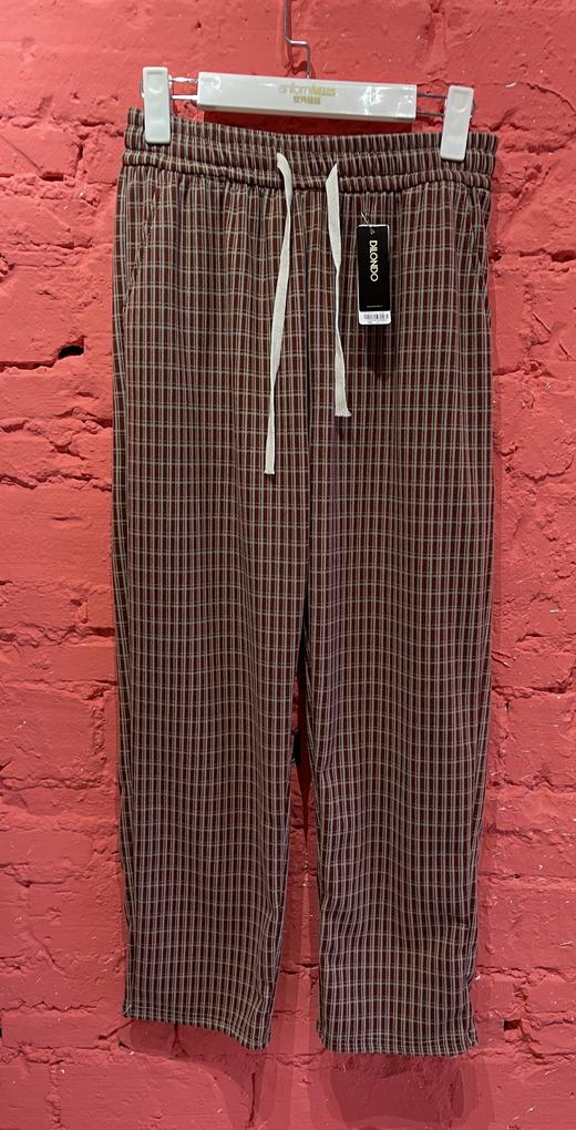 德绒格子长裤舒适透气简约大气12525972 商品图2