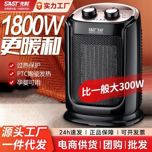 先科取暖器家用暖风机小型速热节能电暖气办公室浴室热风机烤火炉 商品图0