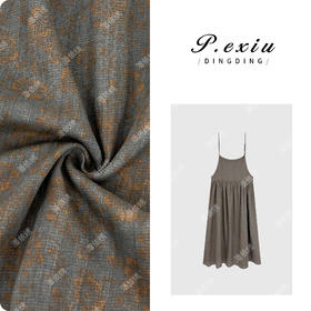 04-1潘依绣丁丁宠粉麻料温柔复古碎花简约气质吊带连衣裙 SH98898