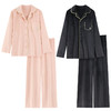 丁摩 睡衣情侣海岛绒秋冬加绒加厚保暖珊瑚绒简约高级感家居服套装5ZF-8852 商品缩略图4