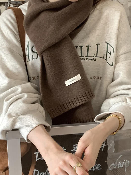 【百图lulu好物】【韩式氛围感围巾】100%羊毛围巾 商品图6