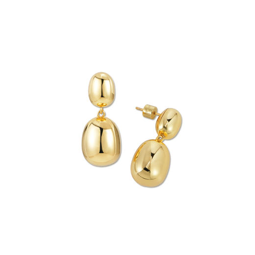 【古力娜扎同款】Lagomist拿铁系列 | 金/银咖啡豆耳环 商品图4